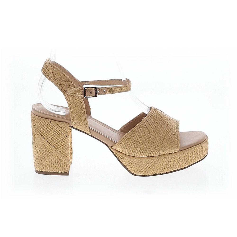 Calvin Klein Tan Platform Sandals